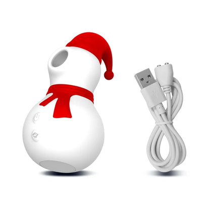 Christmas Snowman Sucking Vibrator
