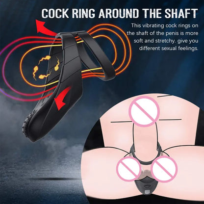 Penis Vibrator Ring Male Ejaculation Delay Device