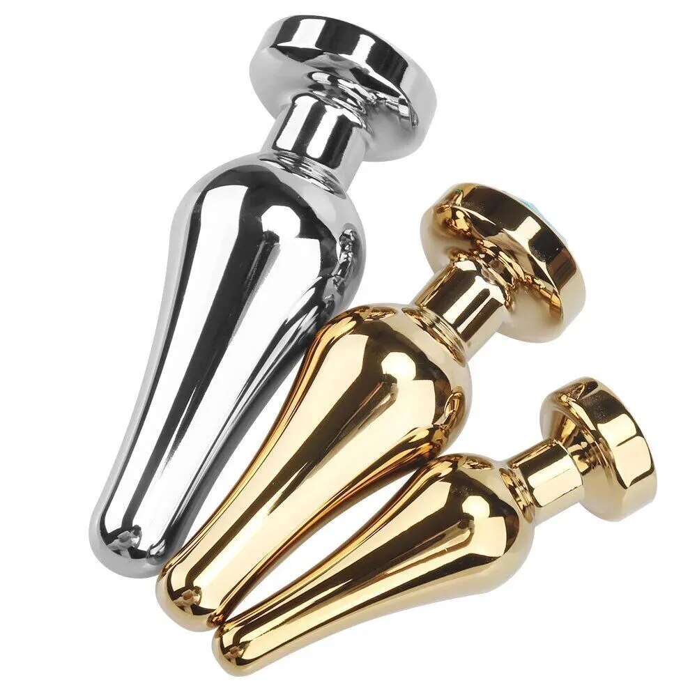 Smooth Stainless Steel Anal Plug S/M/L
