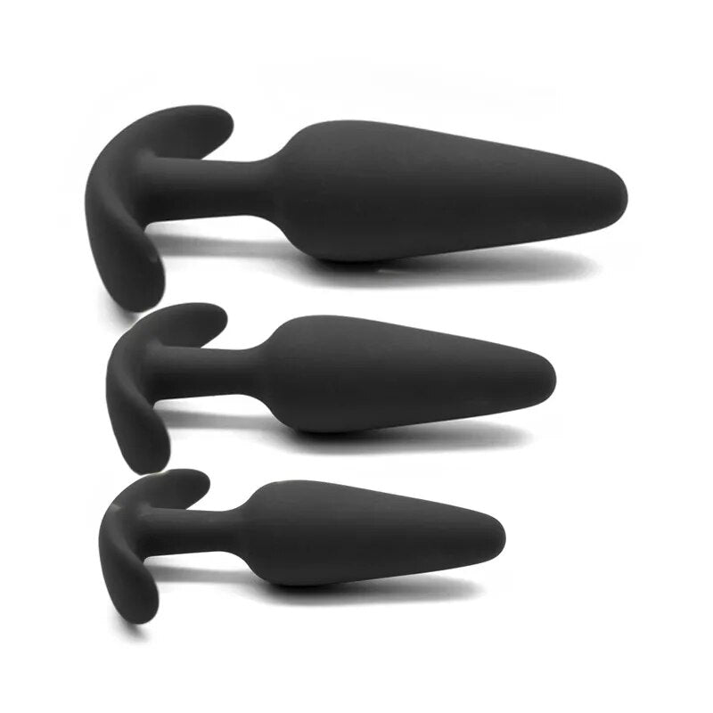 Silicone Anal Plugs With 3 Different Size