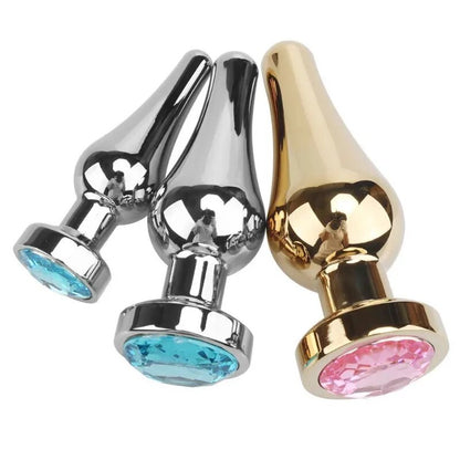 Smooth Stainless Steel Anal Plug S/M/L