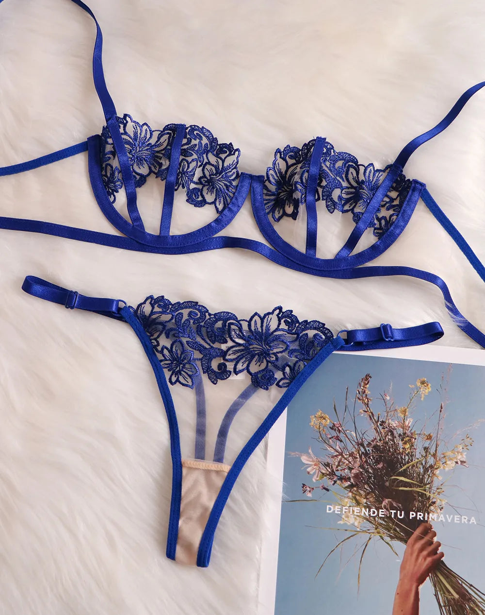 Cobalt Lingerie Thongs Women's Underwear Set